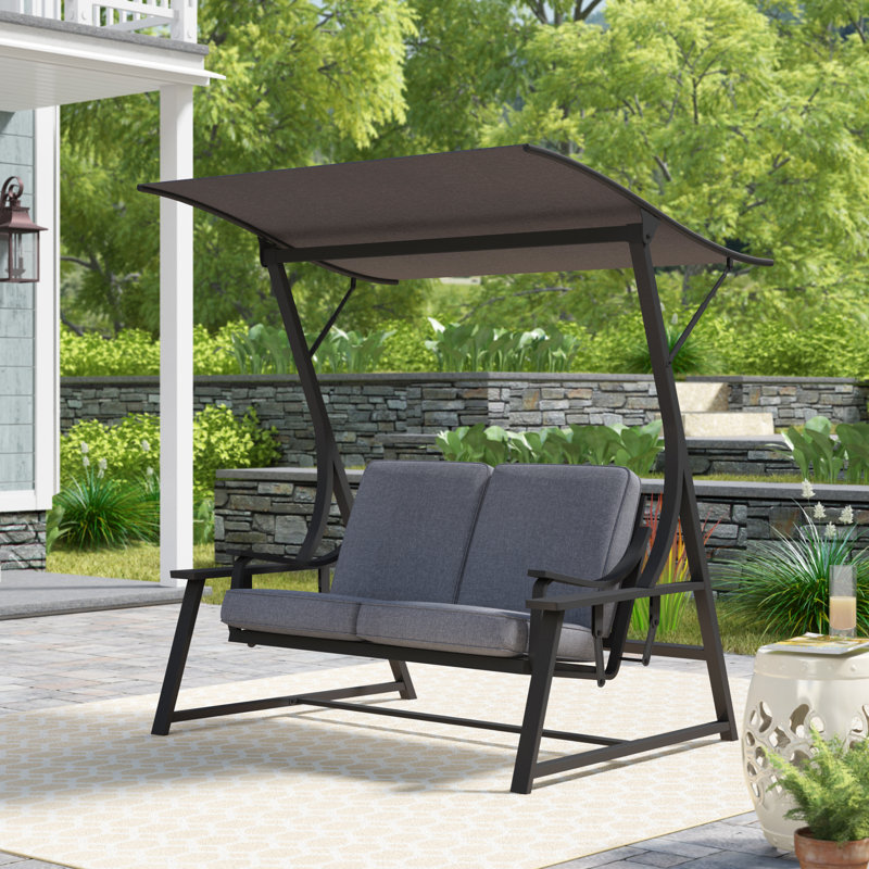 Andover Mills™ Marquette Glider Porch Swing with Stand & Reviews